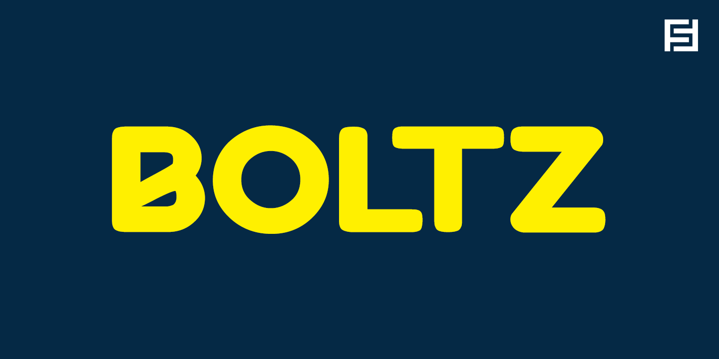 Przykład czcionki Boltz